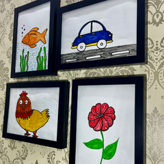 Artwork frame A4 Size -Particle Wood