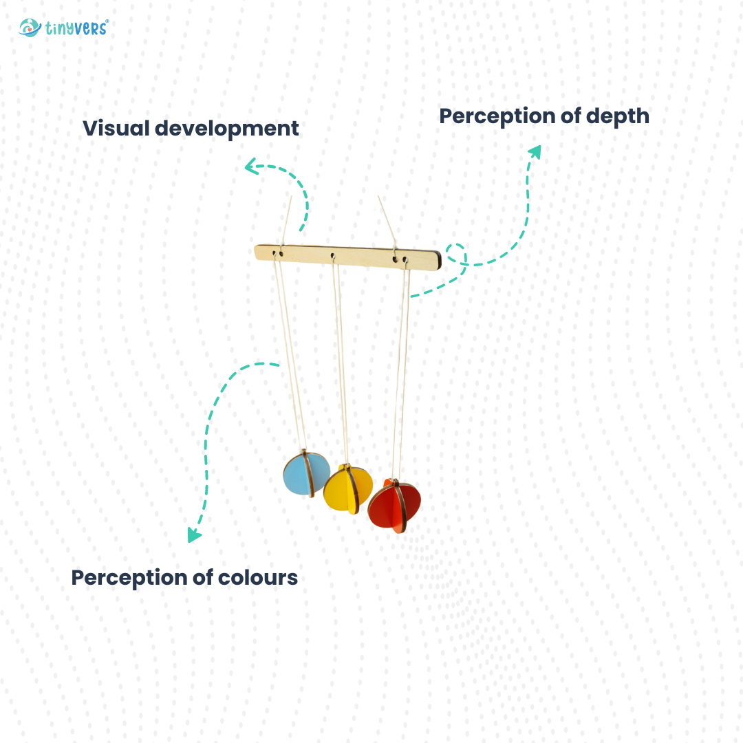 Colorful hanging mobile for babies