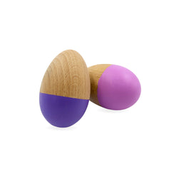 Violet & Purple Wooden Egg Shakers