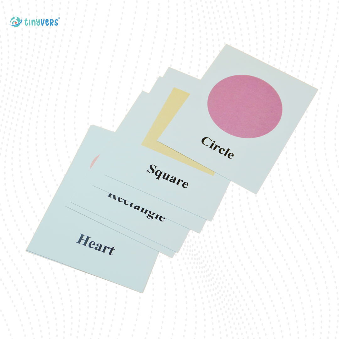 Basic,Advanced & 3D Shapes Cards For Toddlers