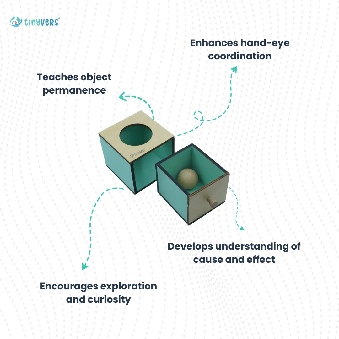 Object Permanence Box with Drawer