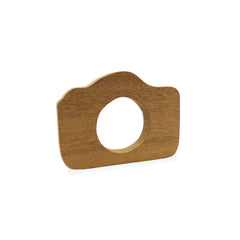 Camera Shaped Wooden Teether
