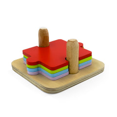 4 Pieces Puzzle with Staker