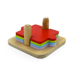 4 Pieces Puzzle with Staker