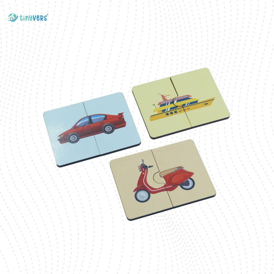 2 Piece Puzzle-Vehicles
