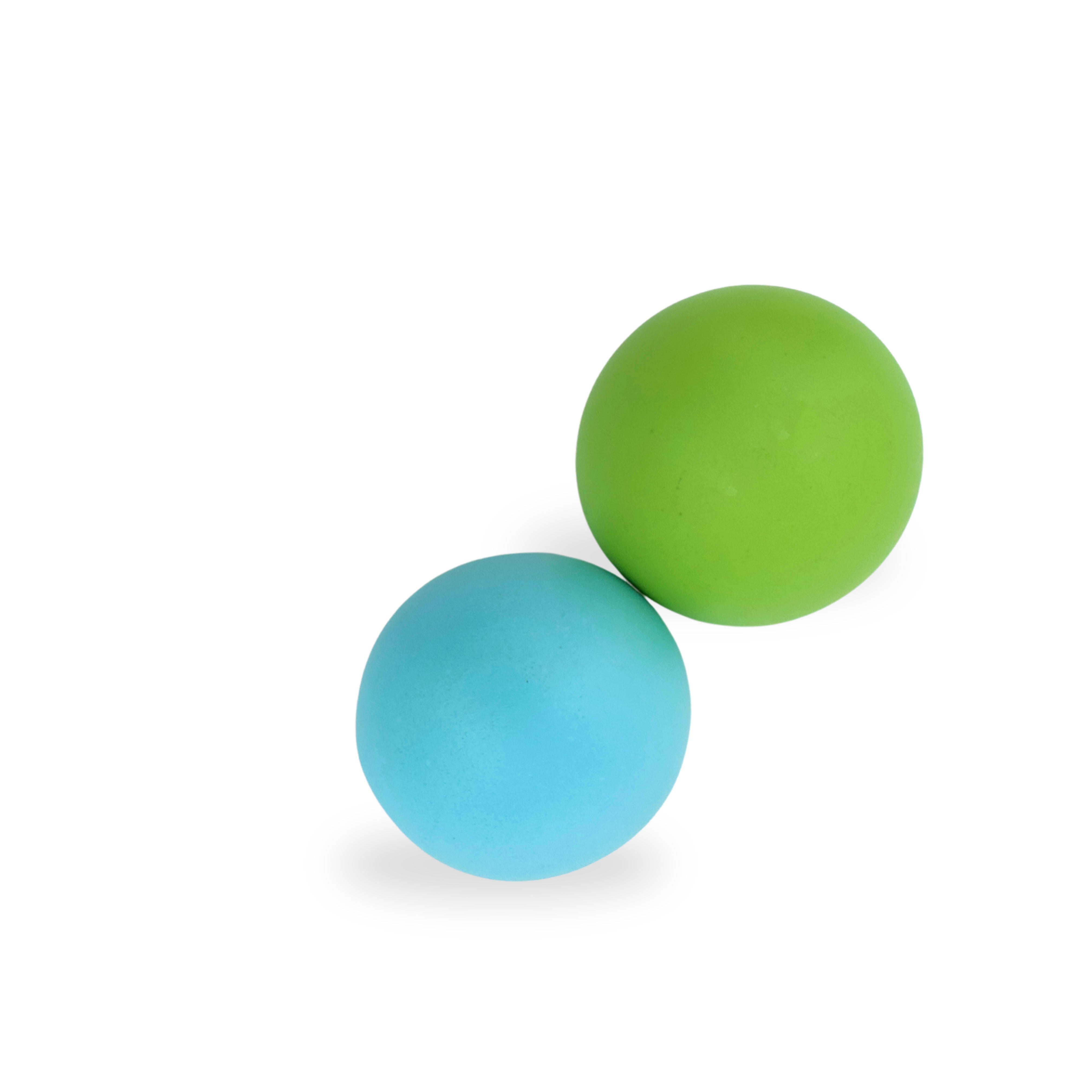 Wooden Balls Set of 2 (Green & Blue)