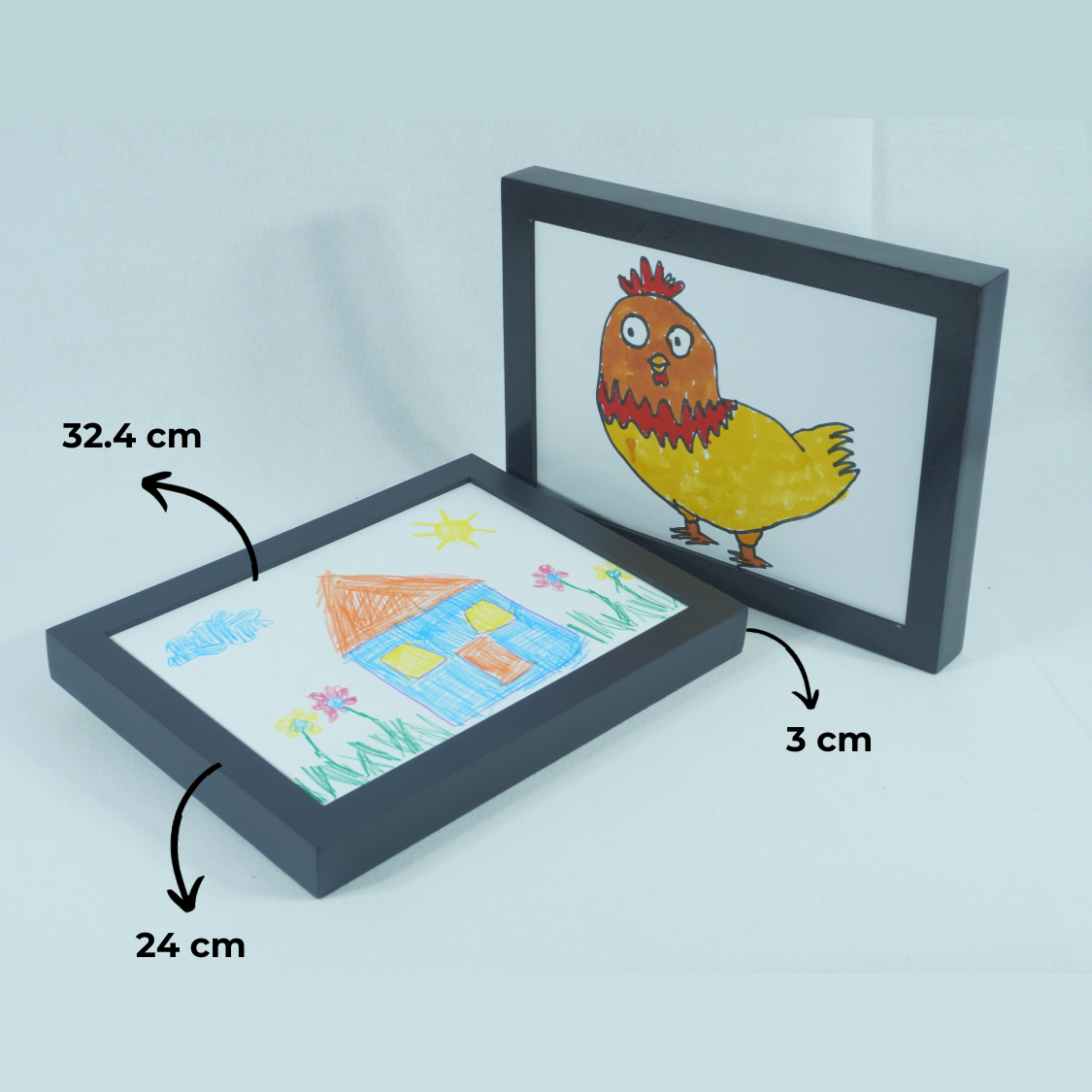 Artwork frame A4 Size -Particle Wood