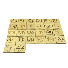 Wooden A to Z Alphabets Blocks- Educational Toy