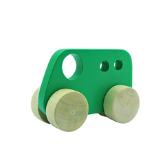Green Wooden Bus