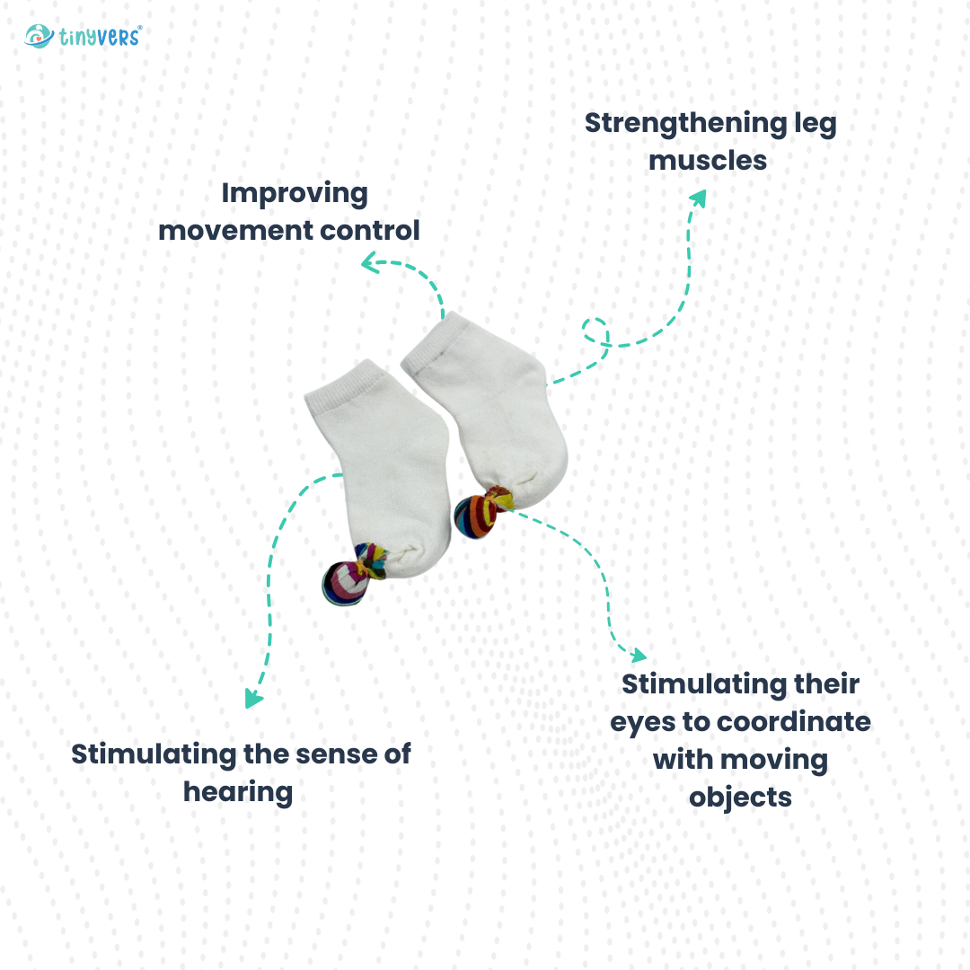 Playful rattle socks