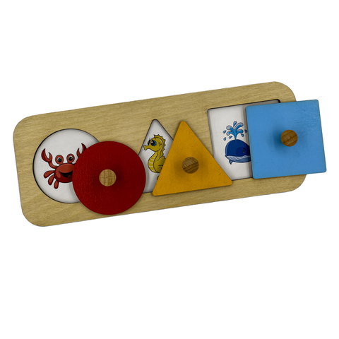 Wooden Geometric Shape Puzzle for babies