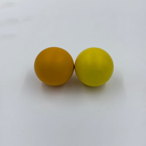 Colorful Playtime with Wooden Balls Set - Yellow & Orange For toddlers