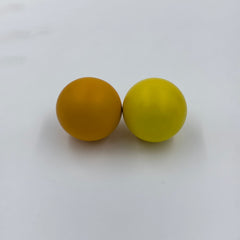 Colorful Playtime with Wooden Balls Set - Yellow & Orange For toddlers