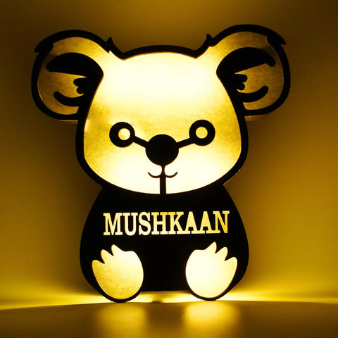 Cute Personalised Koala Night Lamp | Perfect for Birthday Gifts, Room Decor, Return Gifts