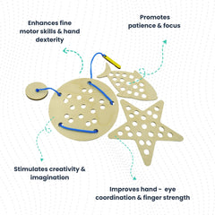 Lacing (Combo of 3)-Fish Star, Circle