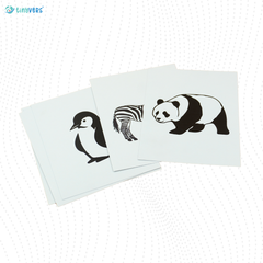 Animal & Nature Black & White Cards for New Born- Set of 16