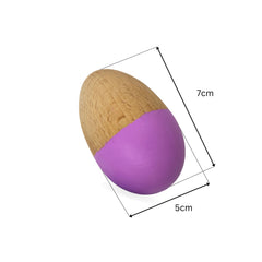 Violet & Purple Wooden Egg Shakers
