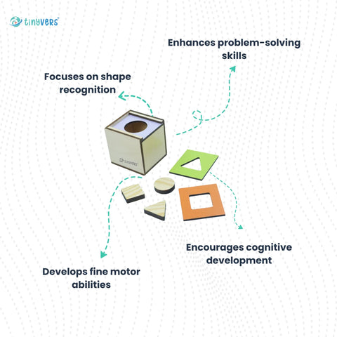 Shape Sorter Box with Shape Lids