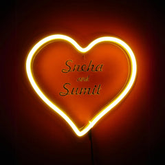 Heart Neon light with Customized Name