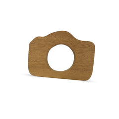 Camera Shaped Wooden Teether