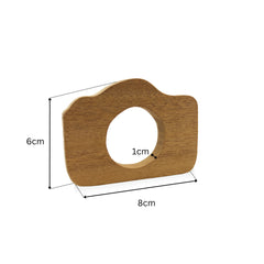 Camera Shaped Wooden Teether