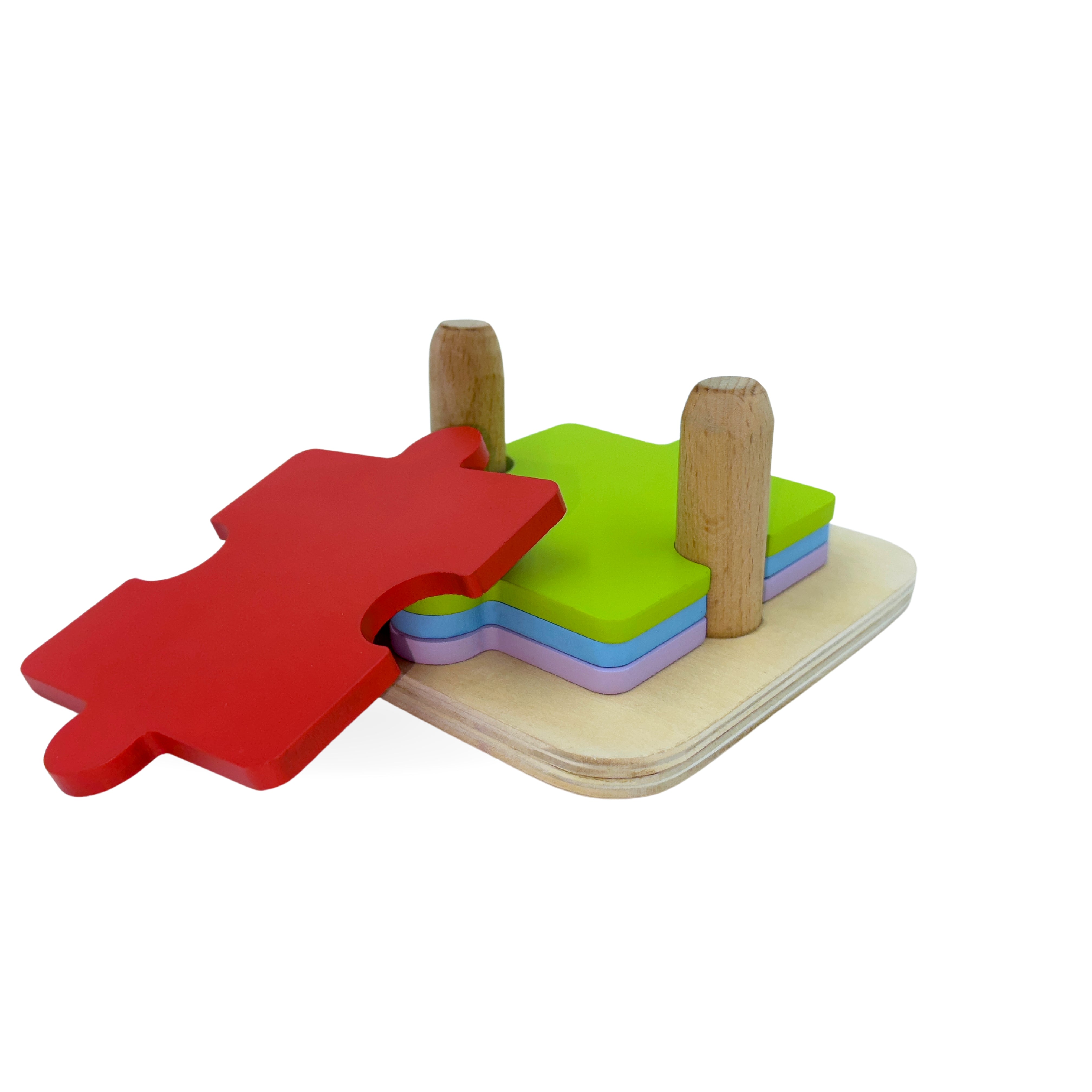 4 Pieces Puzzle with Staker