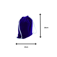 Cotton Drawstring bag Dark Blue