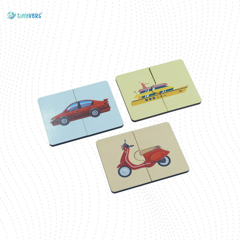 2 Piece Puzzle-Vehicles