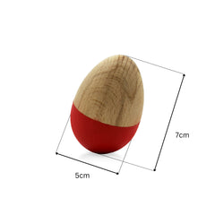 Red & Blue Wooden Egg Shakers