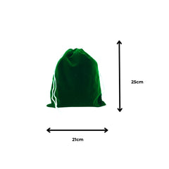 Cotton Drawstring bag Dark Green