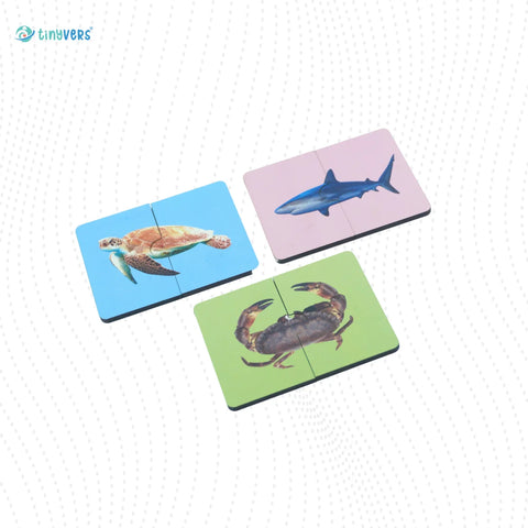 Two Piece Puzzle-Sea Animals