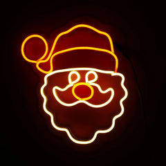 Santa Claus Neon Light For Home Decor Christmas Decorations