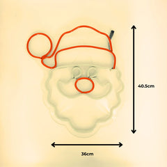 Santa Claus Neon Light For Home Decor Christmas Decorations