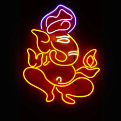 Ganesha Neon Light For Pooja Decoration