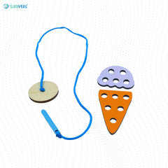 Ice cream Shapes Lacing Toy