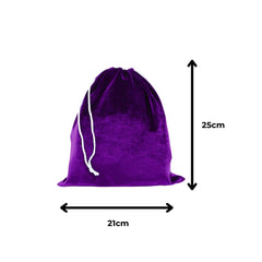 Cotton Drawstring bag Purple