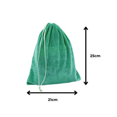 Cotton Drawstring bag Green