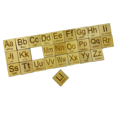 Wooden Alphabets(A- Z) Set 