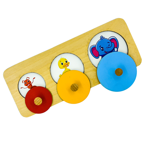 Wooden Geometric Circle Shape Puzzle for babies