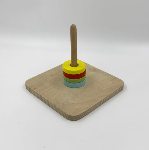 Wooden Disc Stacking Toys For Age 12 Months