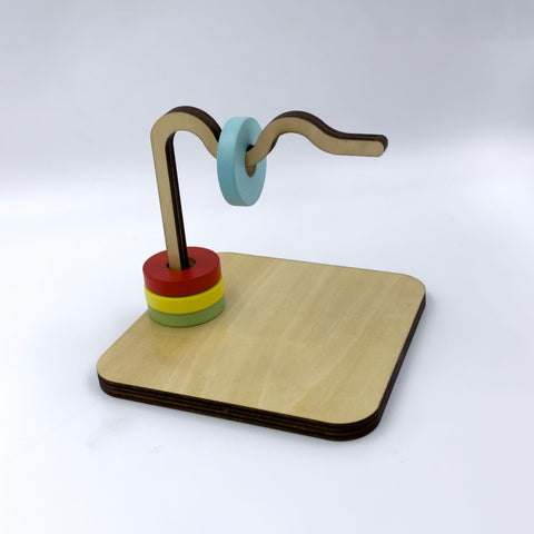 Wooden Colorful Serpentine stacker