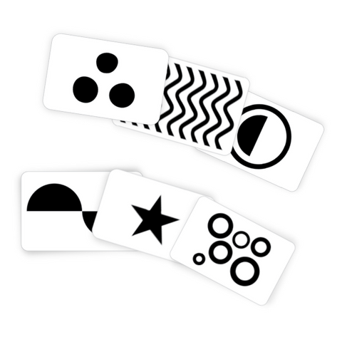 Simple Black & White Flashcards