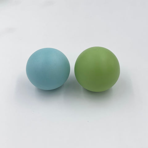 Colorful Playtime with Wooden Balls Set - Green & Blue For toddlers