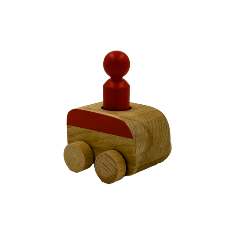 Wooden Picnic Car for Toddler's Pretend Play