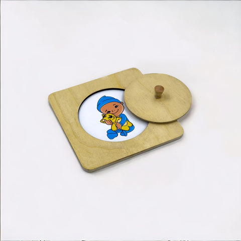 Wooden Circle Shape Picture Puzzle for Kids in India